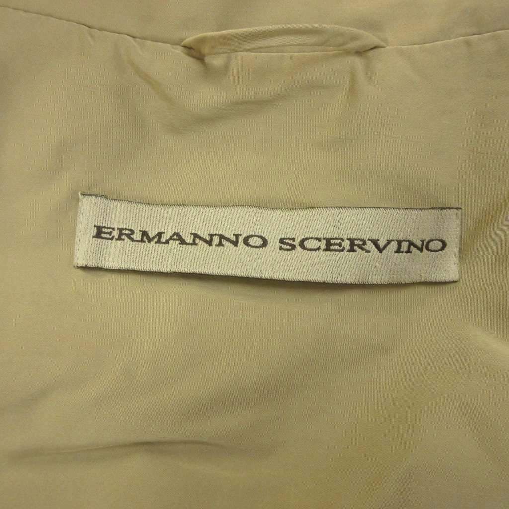 エルマノシェルビーノ ERMANNO SCERVINO トレンチコート 42 ベージュ
