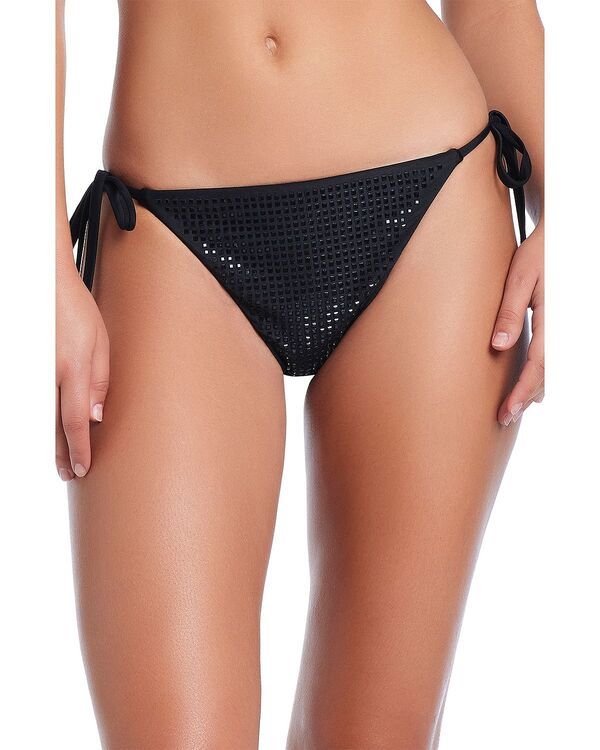 レッドカーター レディース 水着 ボトムスのみ Red Carterhinestone Tie Side Bikini Bottom Black ブラック