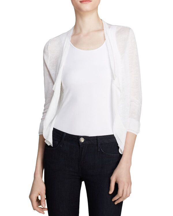 ニックプラスゾーイ レディース アウター ニット・セーター プチ カーディガン NICZOE Petite Lightweight FourWay Cardigan Paper White ホワイト