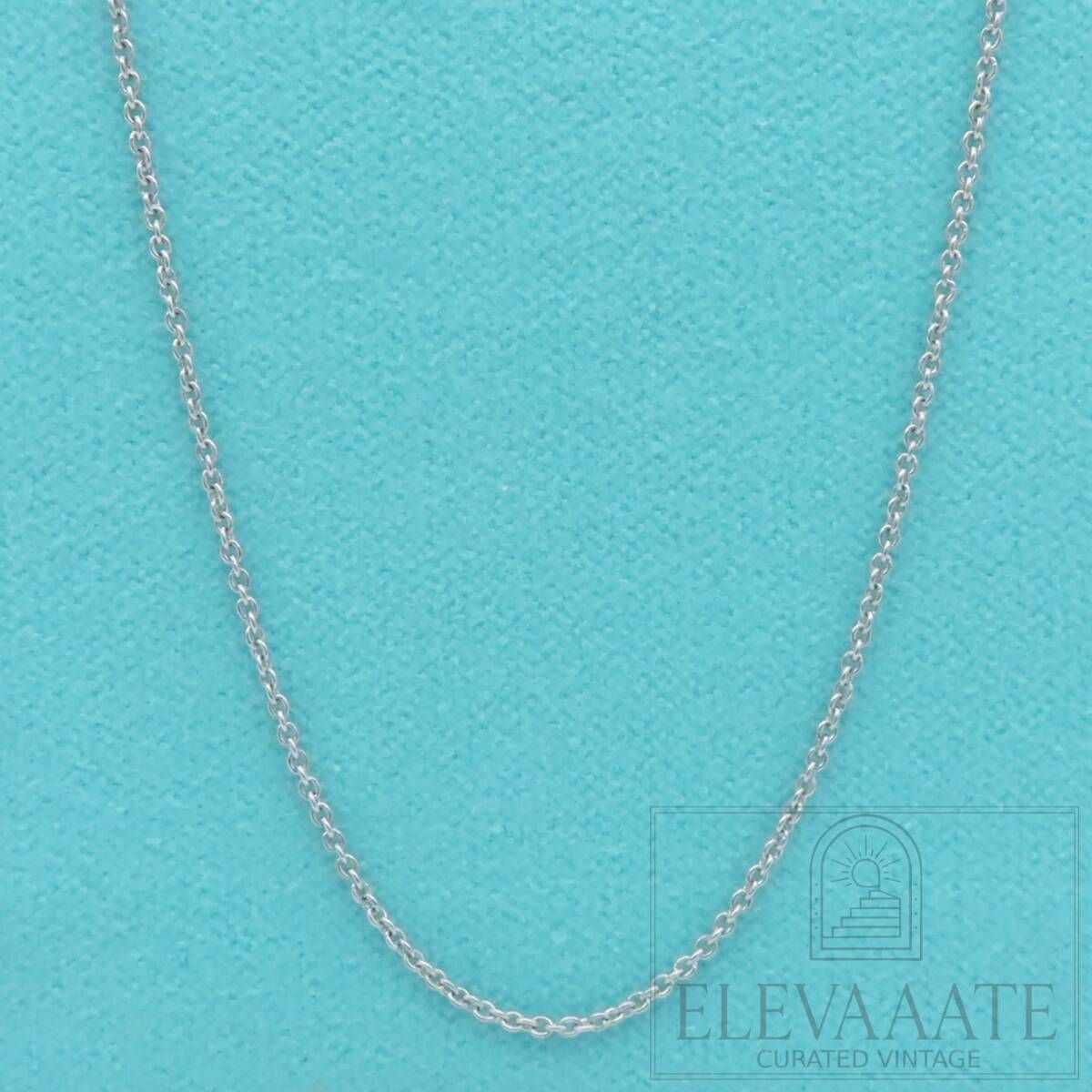 希少 美品 Tiffany&Co. ティファニー プラチナ ネックレス チェーン 