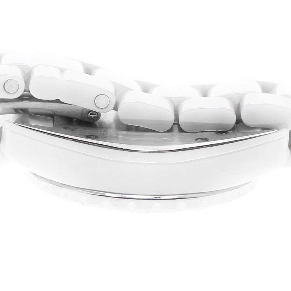 シャネル CHANEL H1628 J12 白セラミック 12Pダイヤ クォーツ