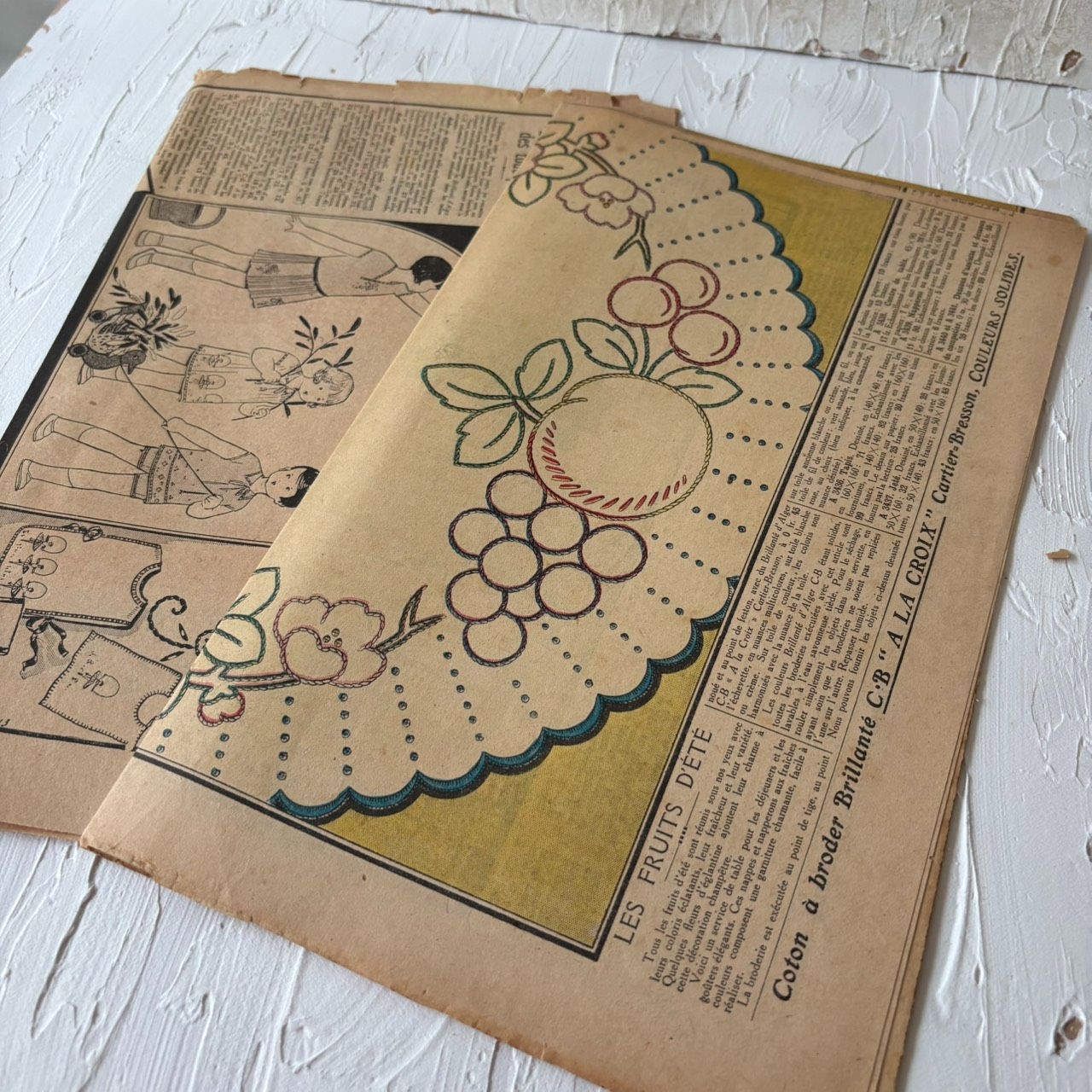 1920年代 フランス アンティーク Le Petit Echo de la Mode 手芸新聞 2