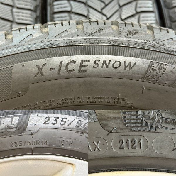 MICHELIN X-ICE SNOW 235/50R18】スタッドレス【audi 4G A6 純正 