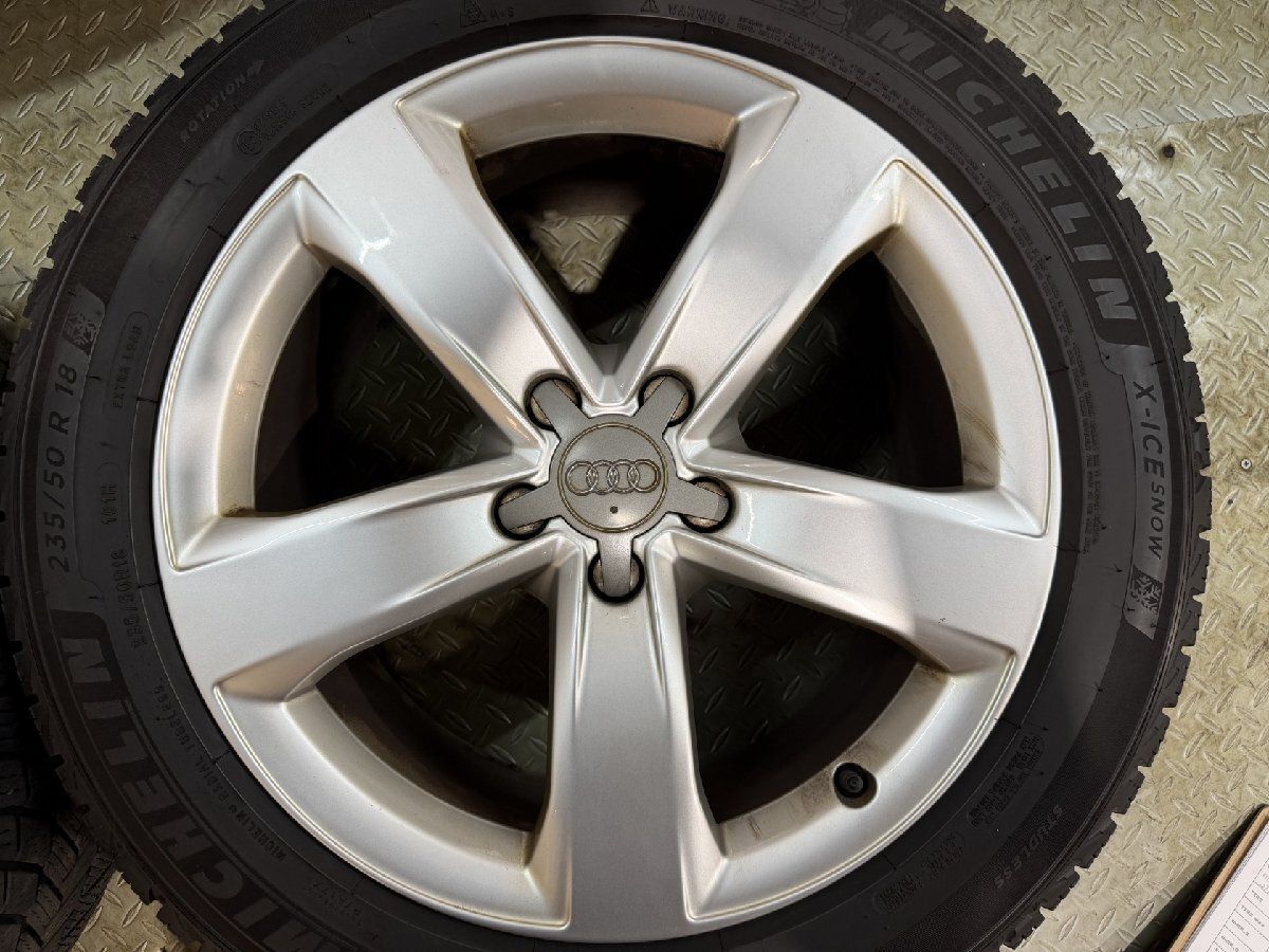 MICHELIN X-ICE SNOW 235/50R18】スタッドレス【audi 4G A6 純正 
