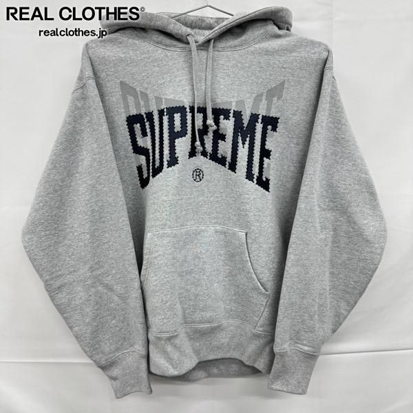 SUPREME 22AW ラインストーンシャドースウェットパーカーグレーMサイズ Supreme/シュプリーム【22AW】Rhinestone Shadow Hooded Sweatshirt