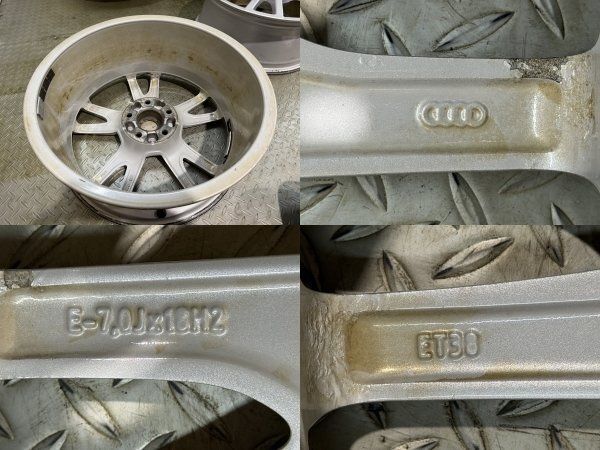 audi 8U Q3 純正ホイール 5アームデザイン 18インチ 4本 7J5HPCD112+38 