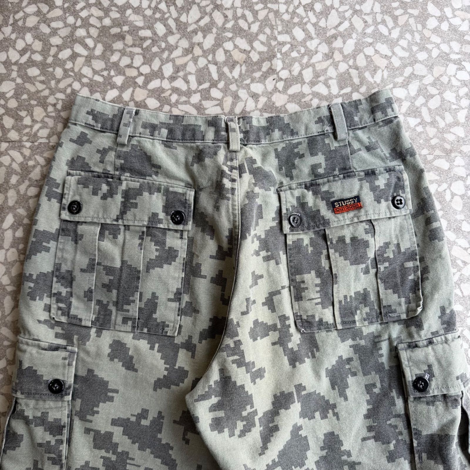 Archive アーカイブ Y2K ] STUSSY / 90's usa製 camo short cargo 32