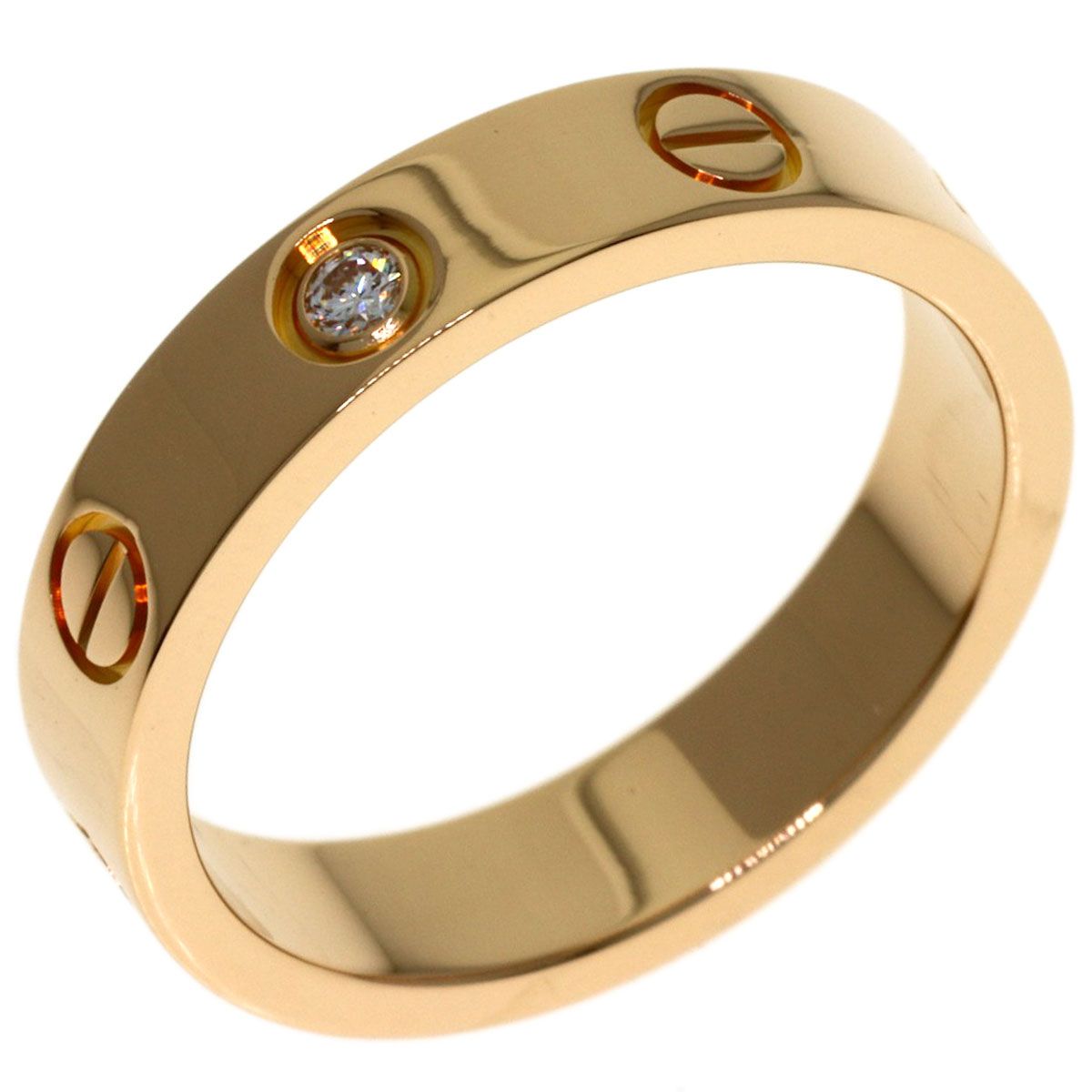 CARTIER カルティエ ミニラブリング 1P ダイヤモンド #49 リング・指輪