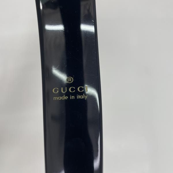 中古】GUCCI クリスタルインターロッキングGカチューシャ 黒 箱あり
