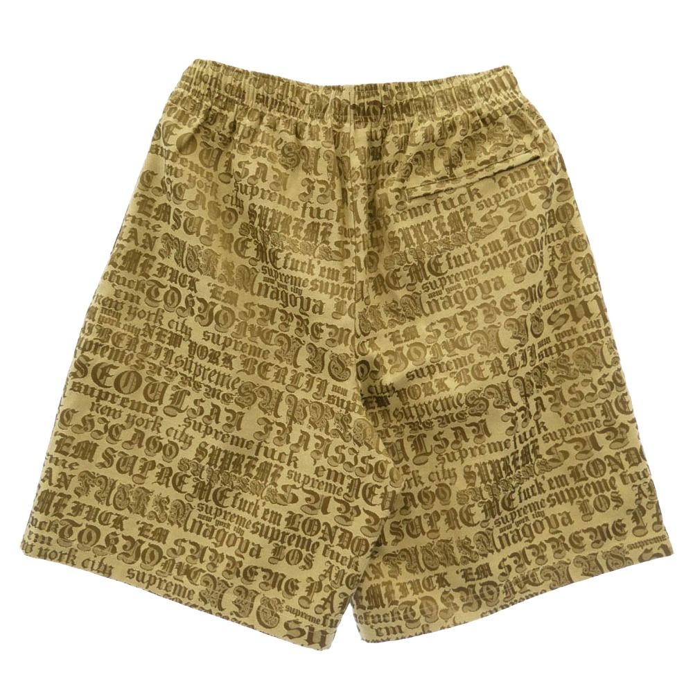 Supreme シュプリーム 25SS Cities Jacquard Short Tan シティーズ