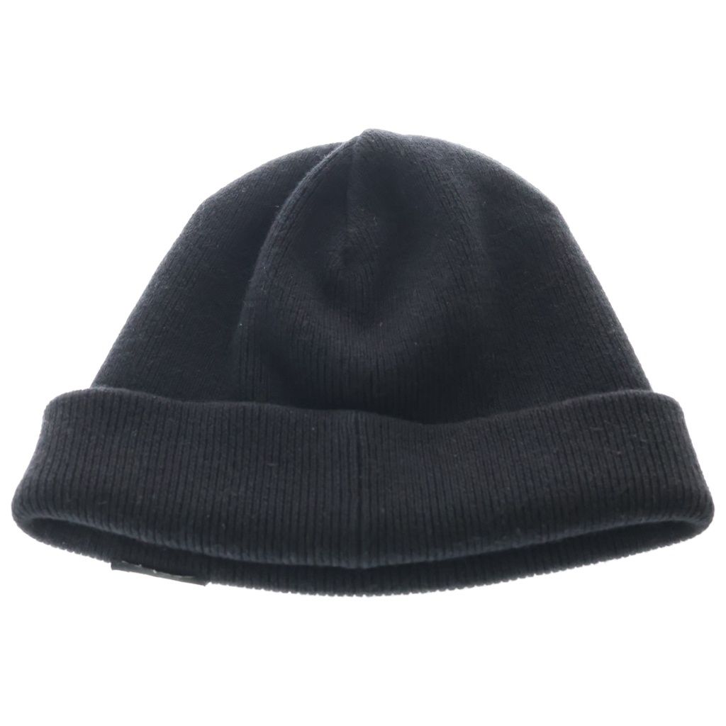 RAF SIMONS ラフシモンズ Rロゴ ゴムバンド付き ニット キャップ ニット帽 帽子 ブラック RAF SIMONS ラフシモンズ Rロゴ ゴムバンド付き ニット キャップ