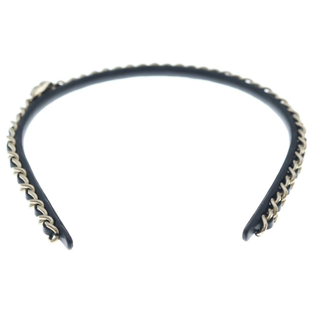CHANEL (シャネル) CC Logo Headband ココマーク チェーン装飾