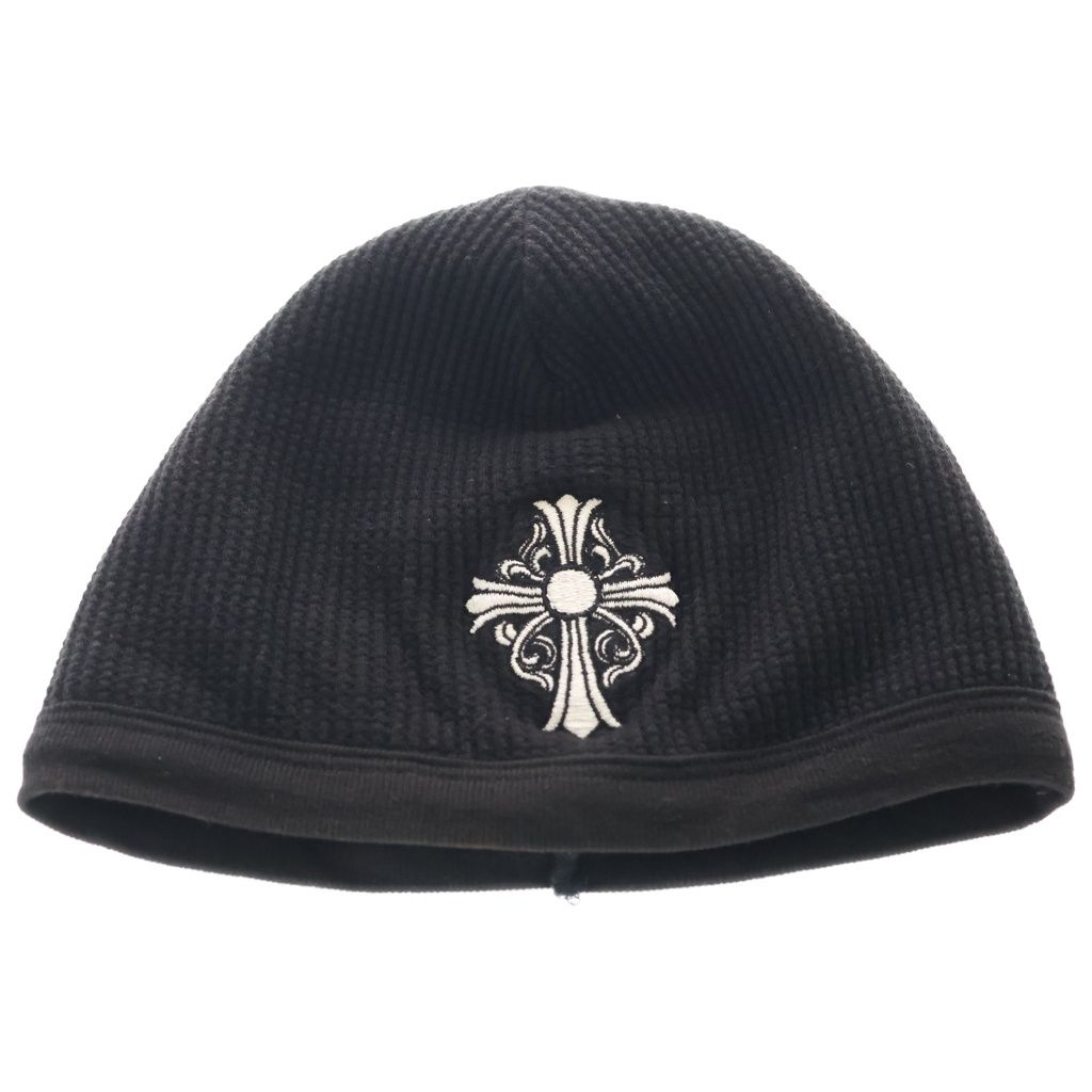 CHROME HEARTS (クロムハーツ) BEANIE CHクロス刺繍 ビーニー ニット帽
