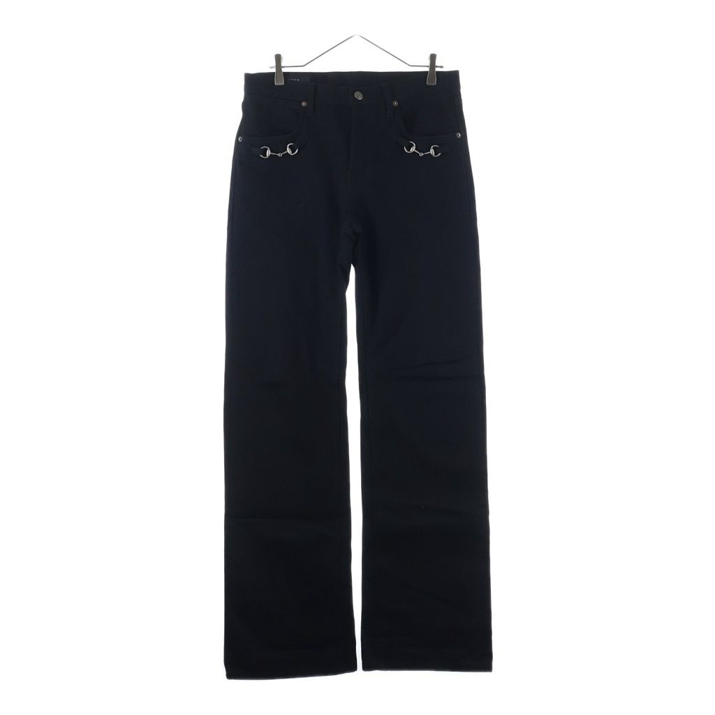 GUCCI (グッチ) 26SS ホースビットデザイン ボタンフライ デニムパンツ