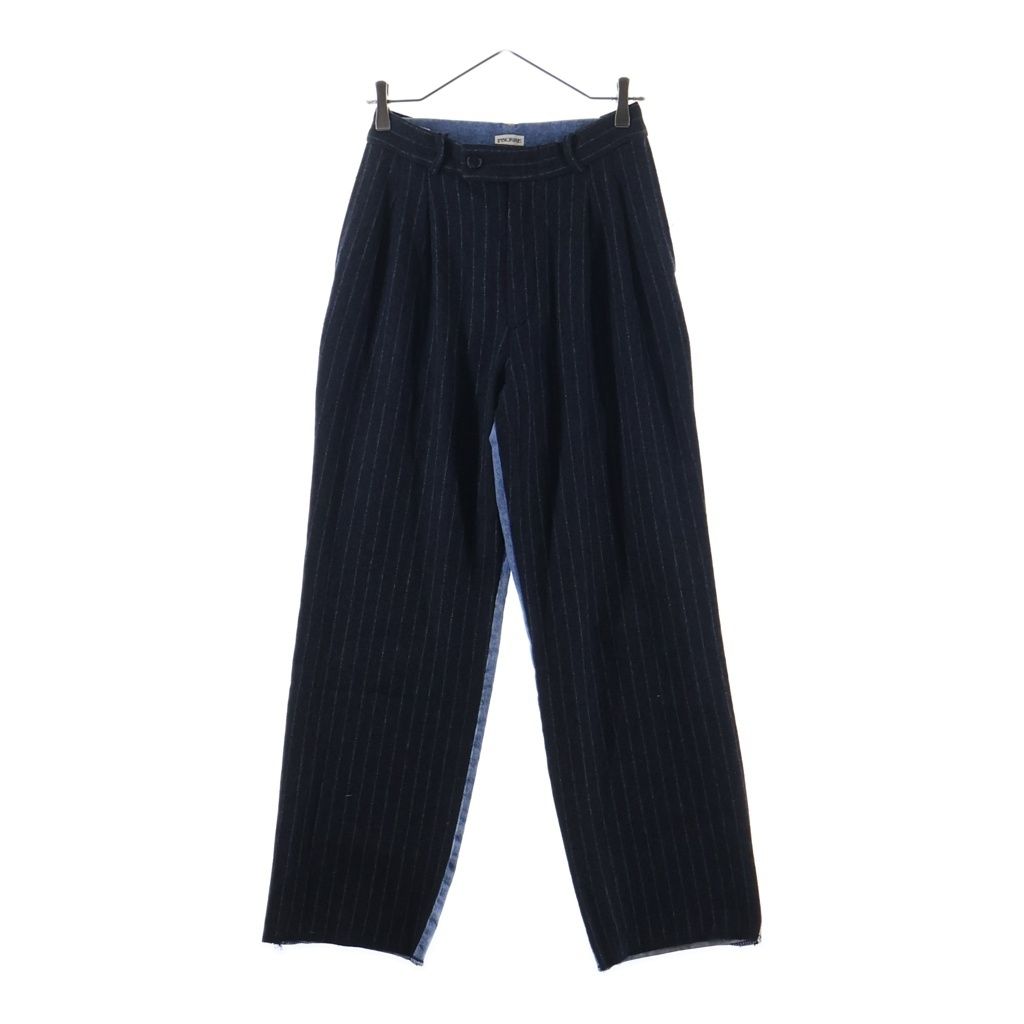 INSCRIRE アンスクリア ×6(ROKU) BEAUTY & YOUTH UNITED ARROWS 21AW Combined Two Pants 121AW-PT105 デニム切り替え ウール パンツ グレー INSCRIRE (アンスクリア) ×6(ROKU) BEAUTY & YOUTH UNITED ARROWS 21AW