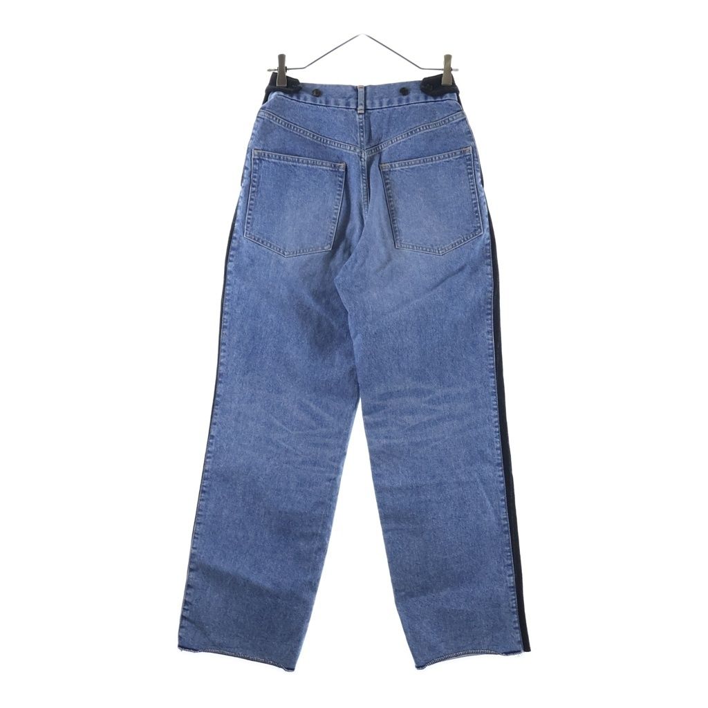 INSCRIRE アンスクリア ×6(ROKU) BEAUTY & YOUTH UNITED ARROWS 21AW Combined Two Pants 121AW-PT105 デニム切り替え ウール パンツ グレー INSCRIRE (アンスクリア) ×6(ROKU) BEAUTY & YOUTH UNITED ARROWS 21AW