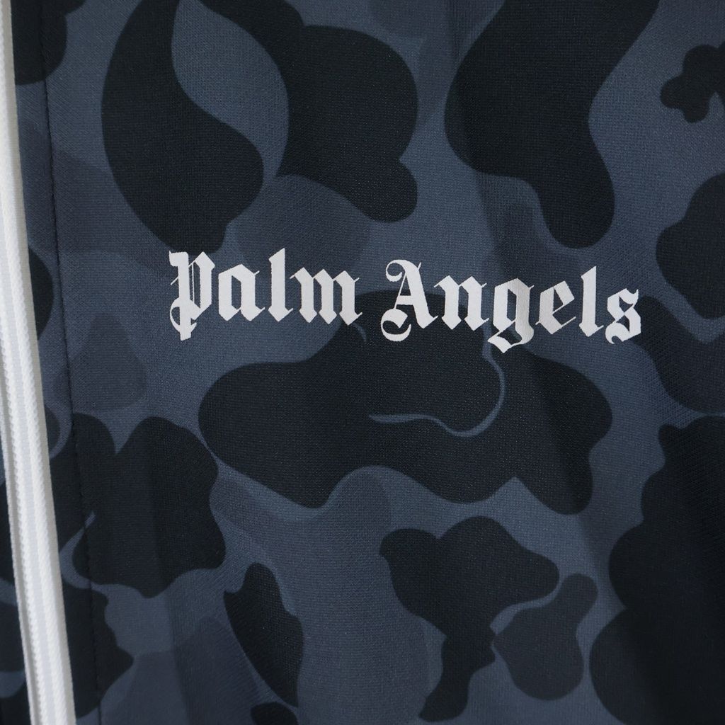 Palm Angels パームエンジェルス Night Camo Track Jacket ナイトカモ トラックジャケット ブラック PMBD001F21FAB004 Palm Angels (パームエンジェルス) Night Camo Track Jacket