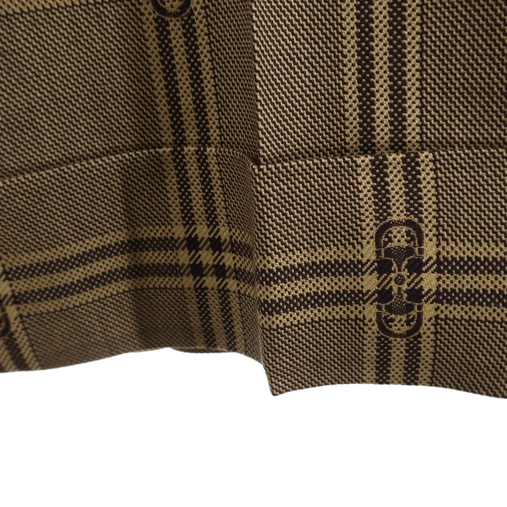 GUCCI (グッチ) 24SS ホースビット総柄 チェックウールスラックス