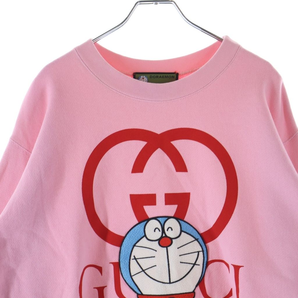 GUCCI (グッチ) Doraemon Crewneck Sweatshirt ドラえもん ロゴ刺繍