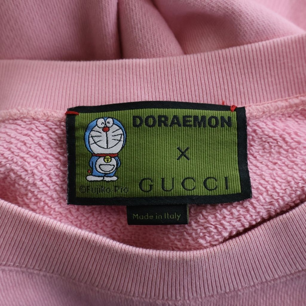 GUCCI (グッチ) Doraemon Crewneck Sweatshirt ドラえもん ロゴ刺繍