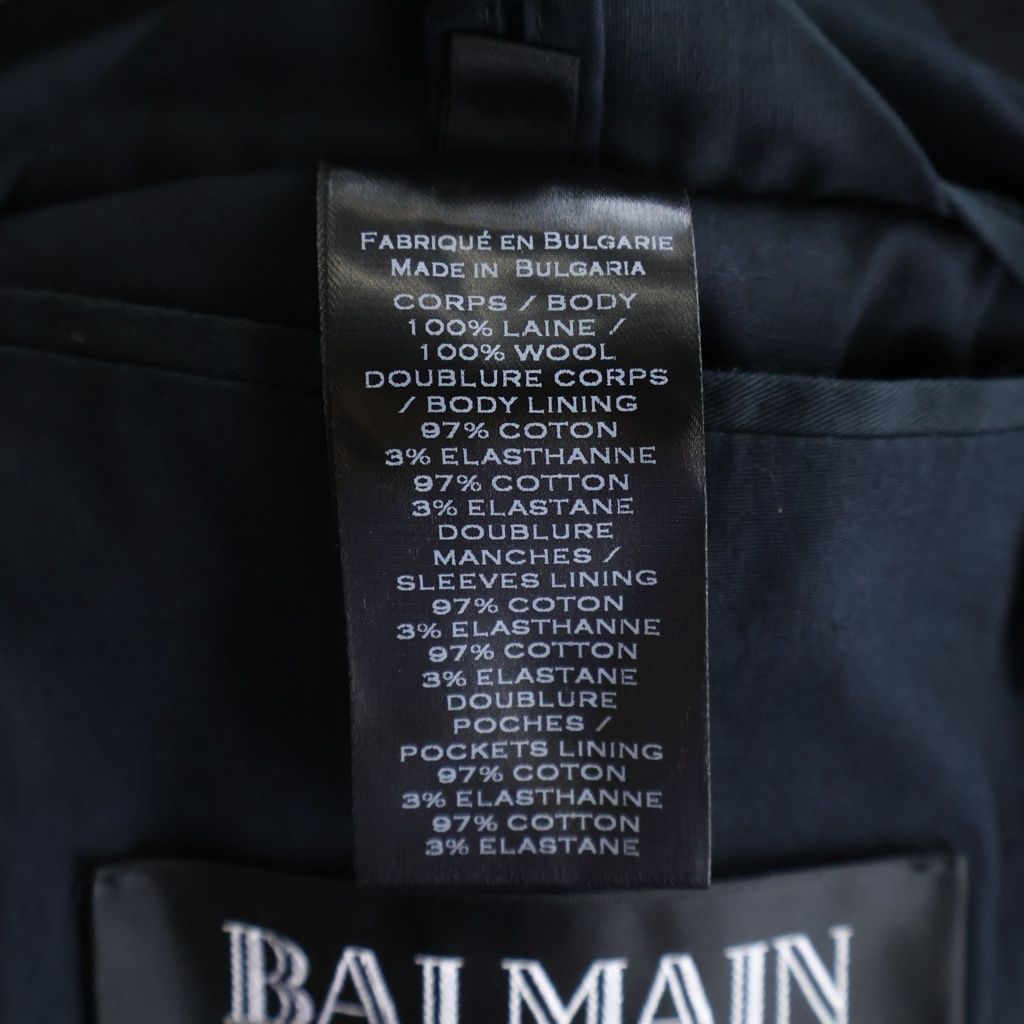 BALMAIN (バルマン) Wool Jacket W7H7746J071 金ボタン ウール
