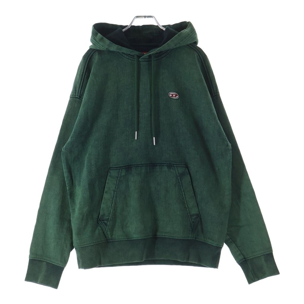 DIESEL (ディーゼル) D-UM-RIB プルオーバーパーカー グリーン A03939