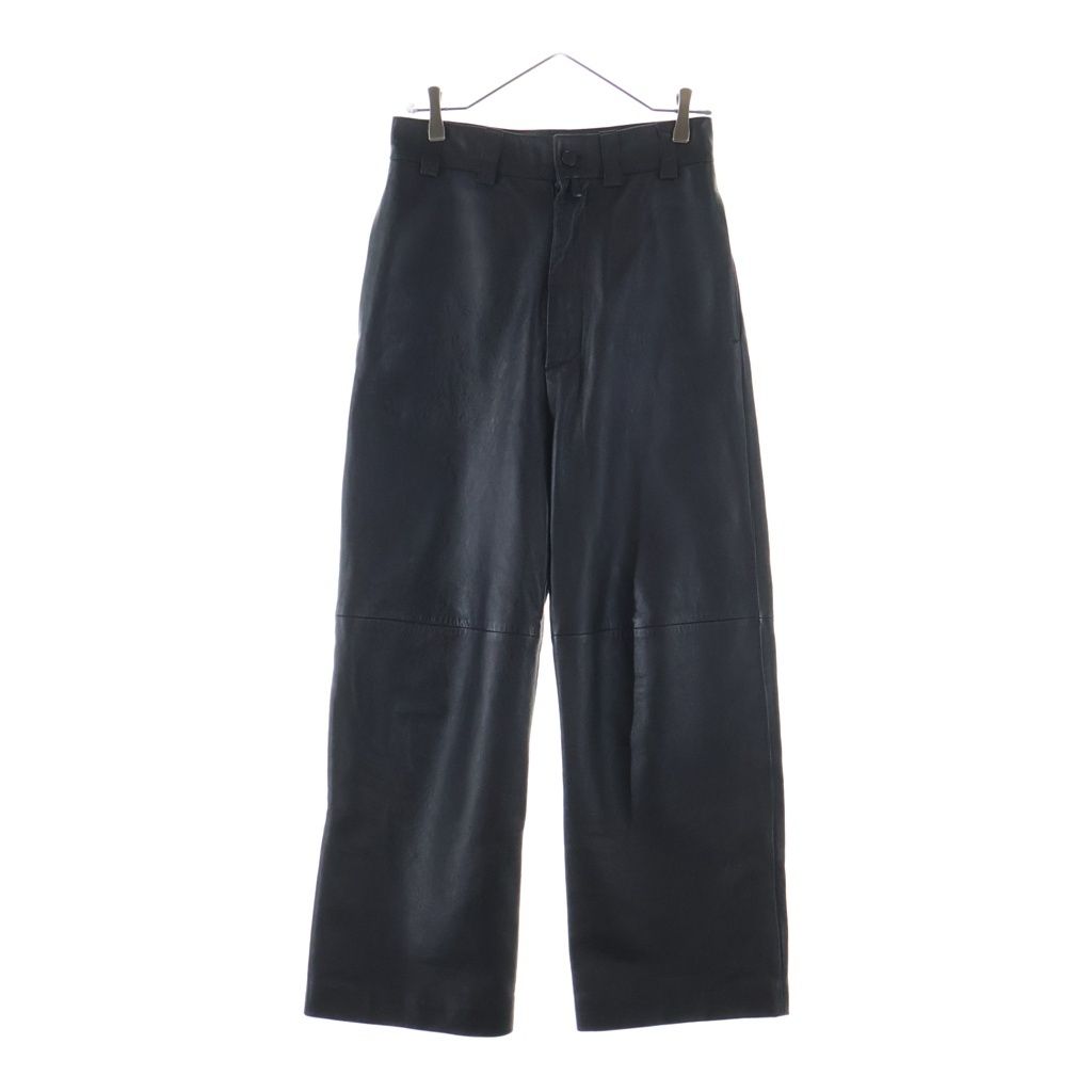Balenciaga ストレートパンツ BALENCIAGA (バレンシアガ) Lambskin leather straight leg pants