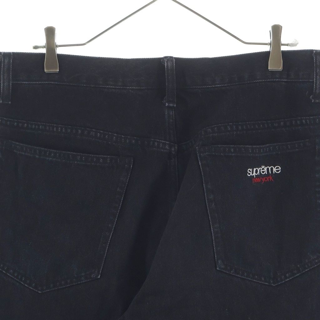 Supreme クラシックロゴ　ブラック　バギーデニム　パンツ　32 メンズ SUPREME (シュプリーム) 24AW Baggy Jean ロゴエンブロイダリー