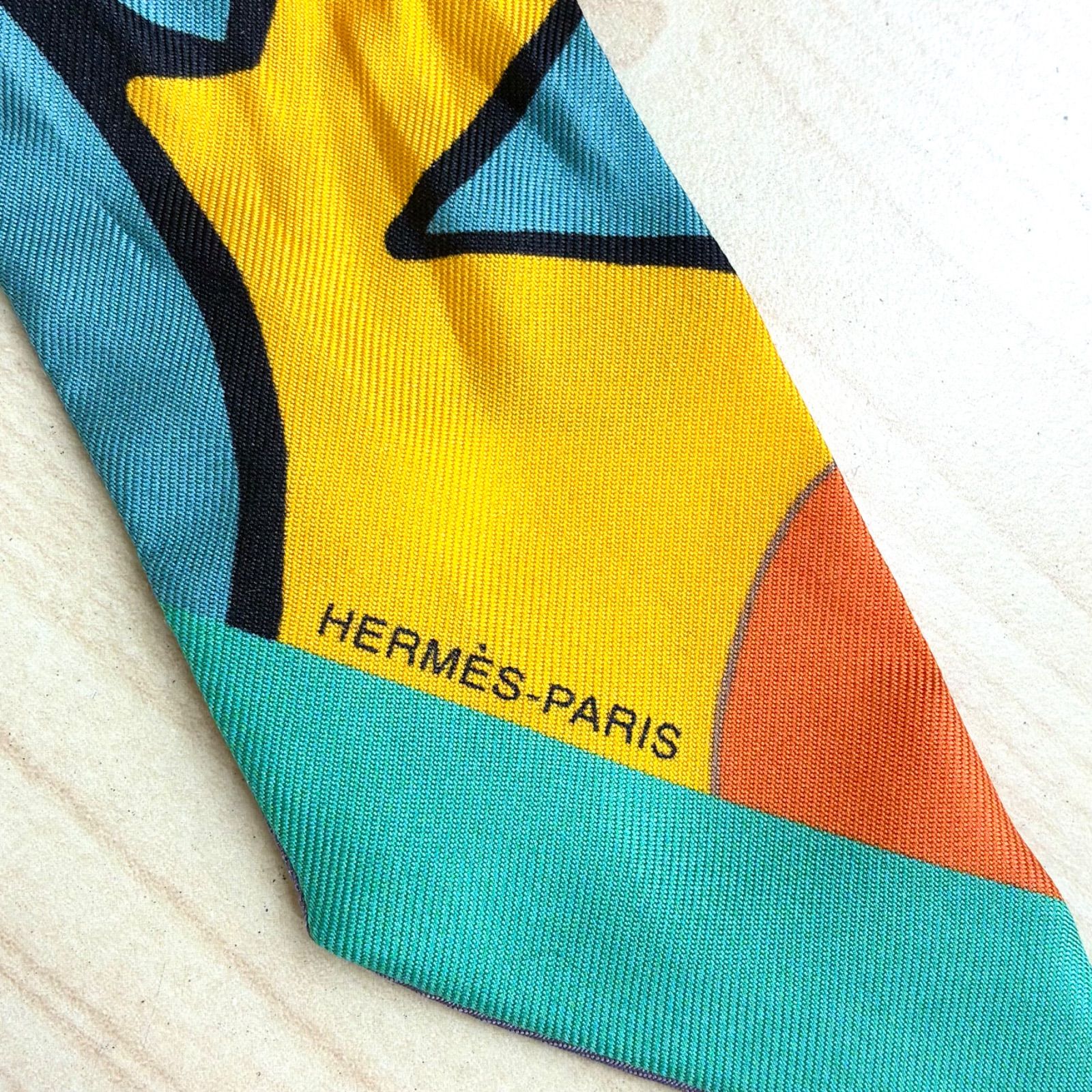 エルメス HERMES】美品！GRAFFグラフィックツリー/オレンジマルチ