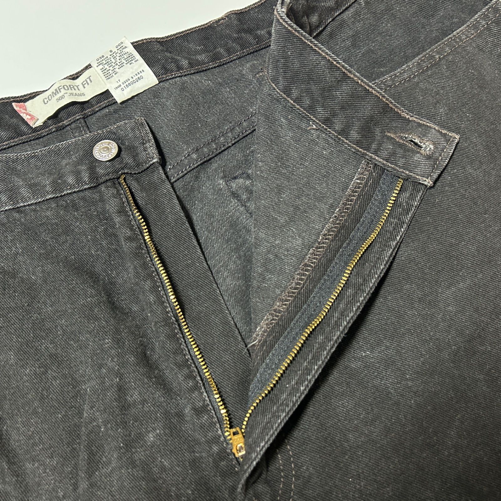 Levi's リーバイス 560 W46 ブラックデニム COMFORT FIT ワイド バギー