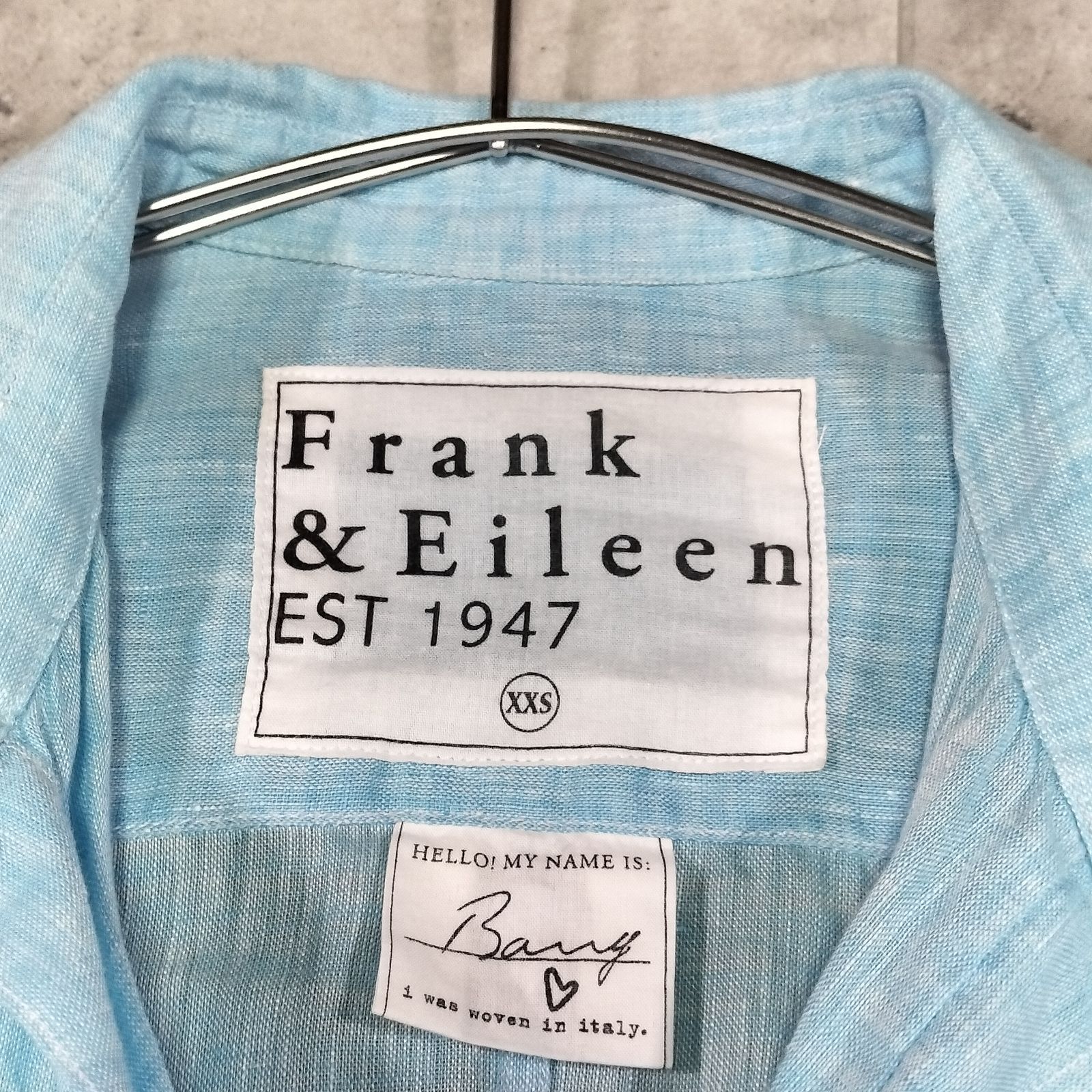 Frank&Eileen フランクアンドアイリーン リネンシャツ ライトブルー