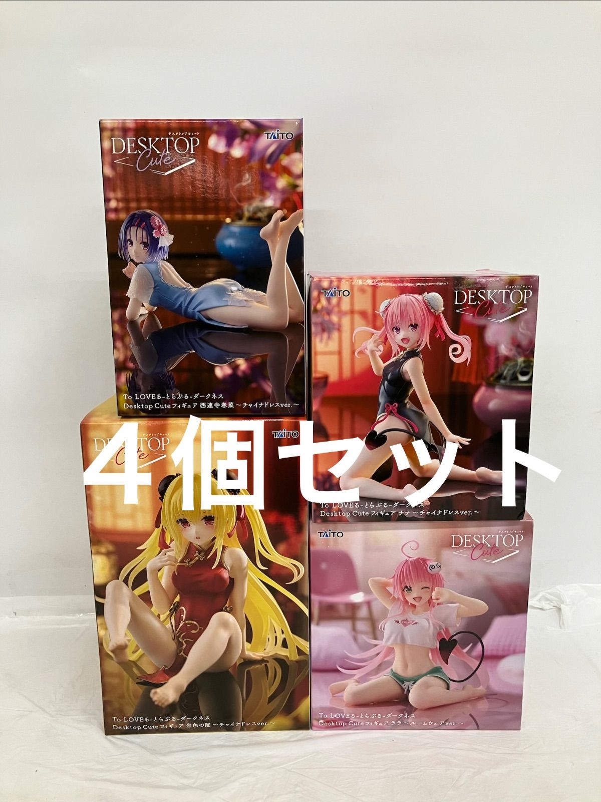 【新品】To LOVEる Desktop Cute フィギュア 4体セット 未開封 To LOVEる Desktop Cute フィギュア 4種セット LF7297 f107