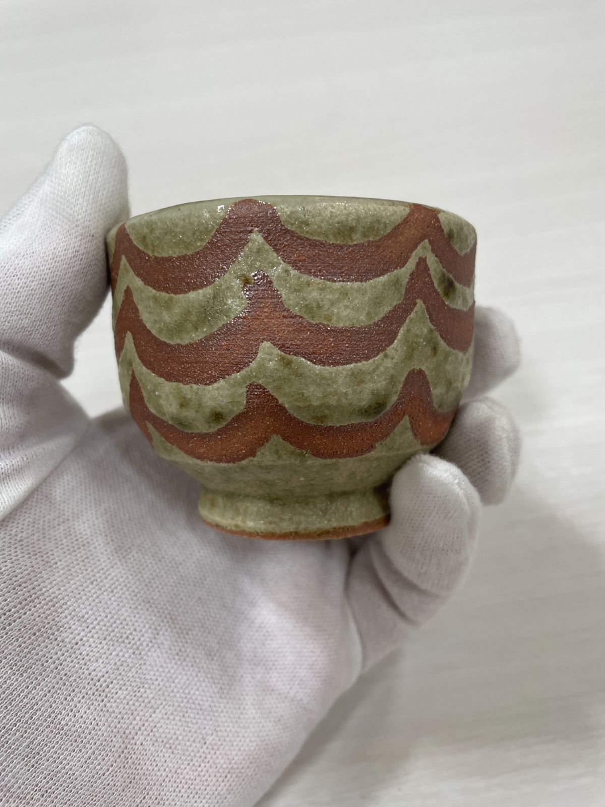 管理番号-P】ゲルト・クナッパー 益子焼 ぐい呑 酒器 2003 現状品 4