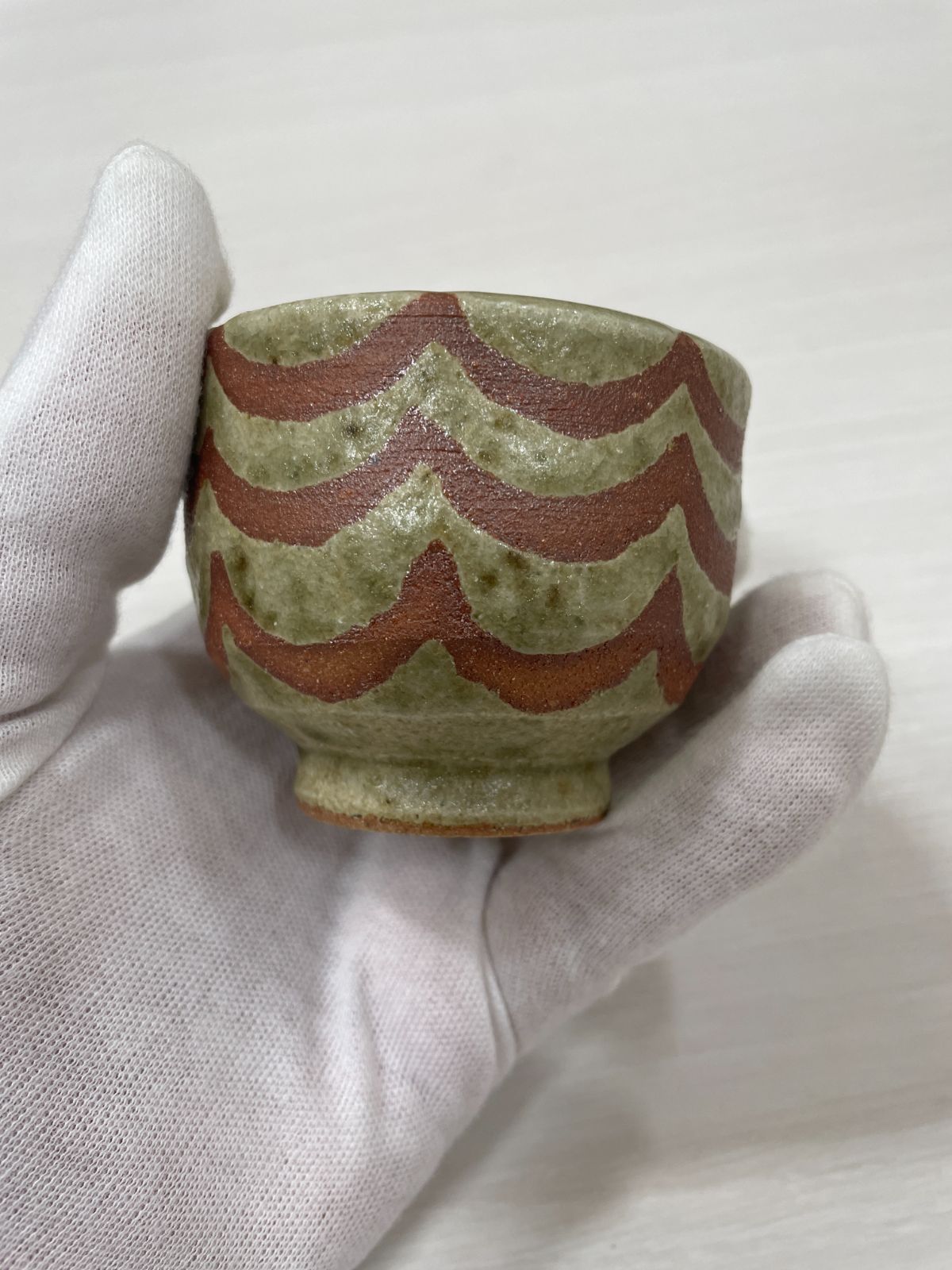 管理番号-P】ゲルト・クナッパー 益子焼 ぐい呑 酒器 2003 現状品 4