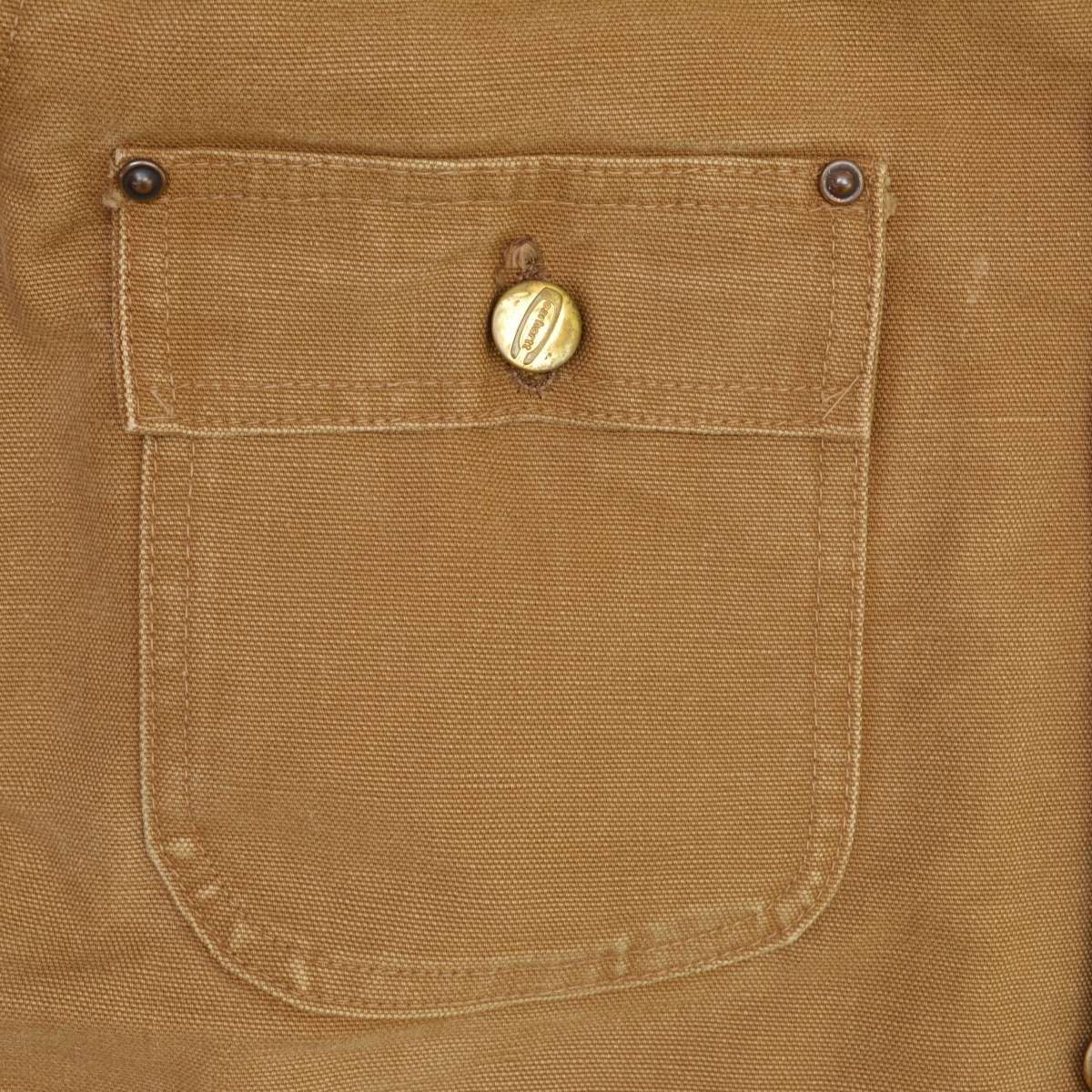 CARHARTT】60s〜70s 4ボタン ブランケット付 ダック ミシガン チョア