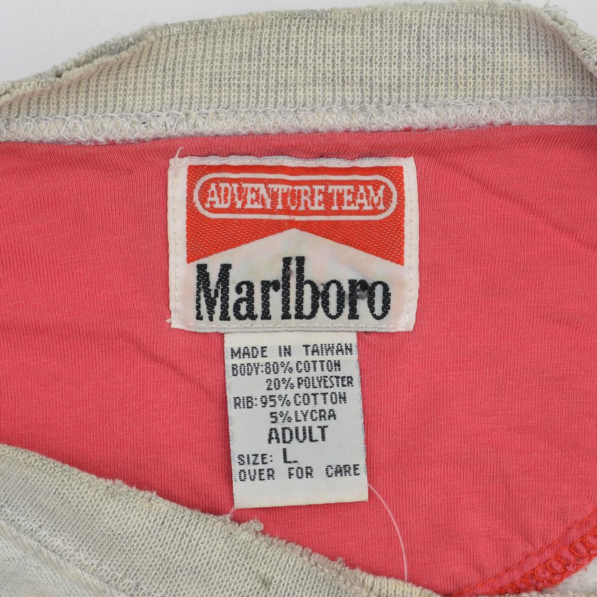 長袖 MARLBOROトカゲ柄 トカゲ クルーネック ブランド古着MARLBORO