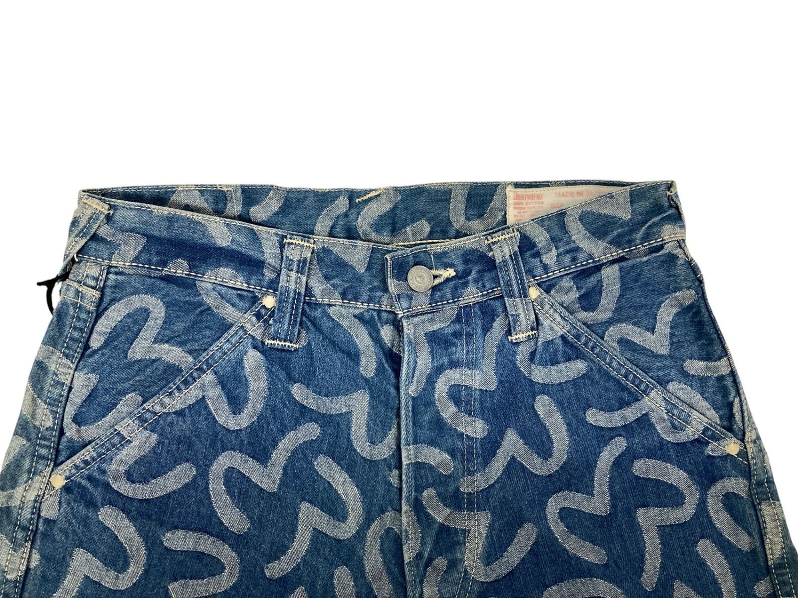 EVISU (エヴィス) LOT.5500 カモメ総柄 ジャガード デニムパンツ 30