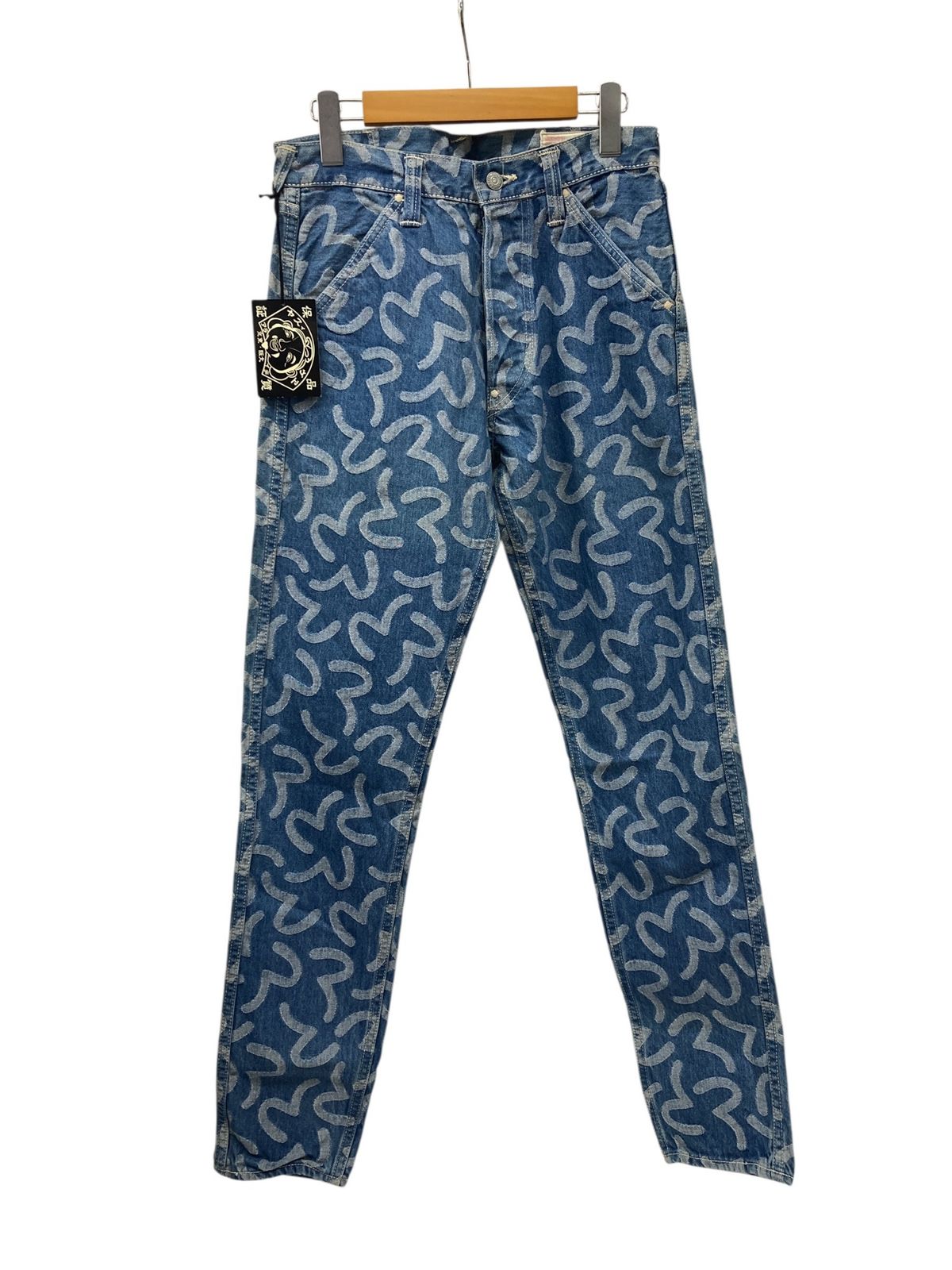 EVISU (エヴィス) LOT.5500 カモメ総柄 ジャガード デニムパンツ 30