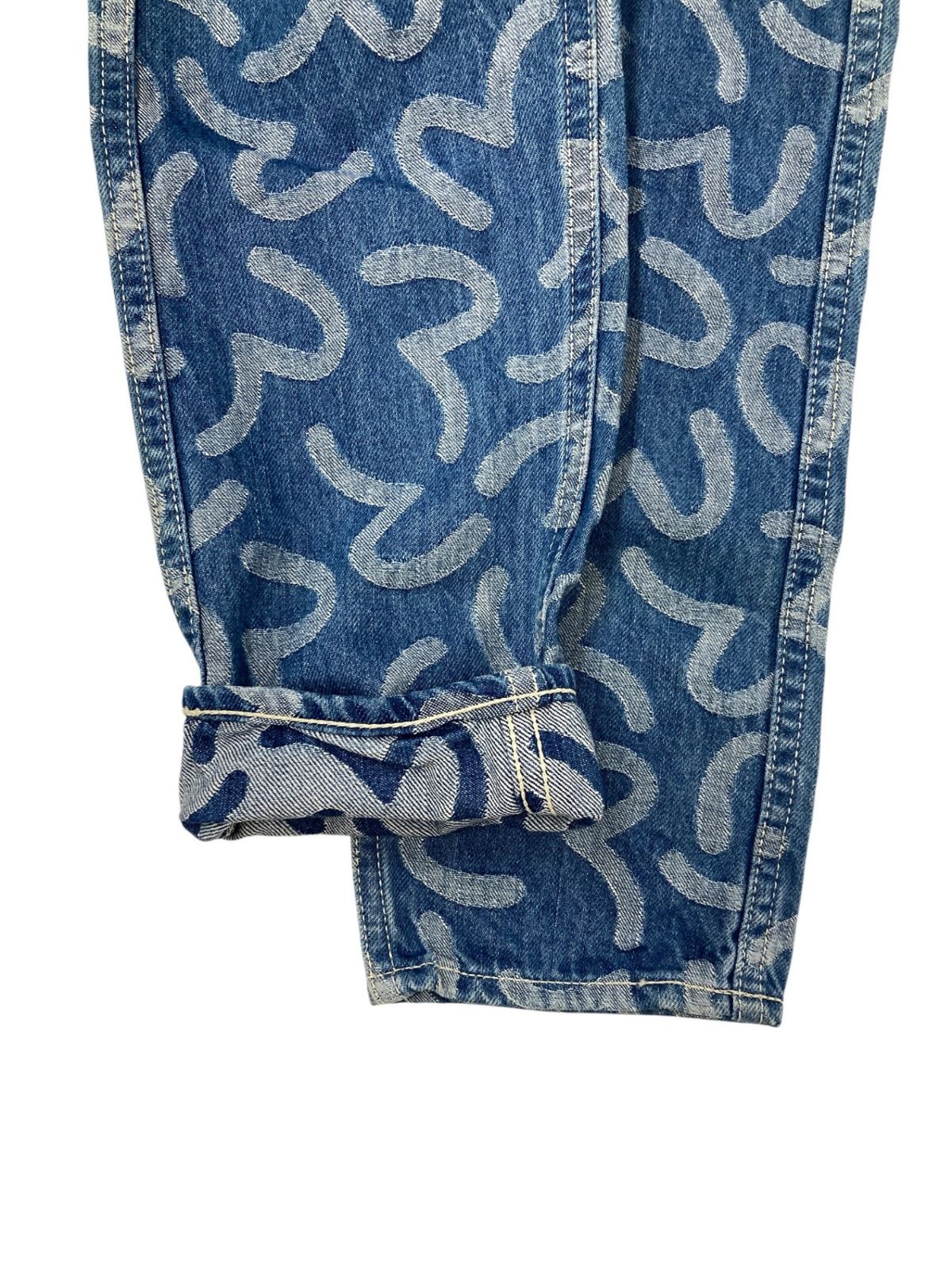 EVISU (エヴィス) LOT.5500 カモメ総柄 ジャガード デニムパンツ 30