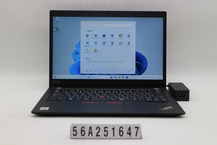 Lenovo ThinkPad T14s Gen1 Core i5 10210U 1.6GHz/8GB/256GB(SSD)/14W/FHD(1920x1080) タッチパネル/Win11 【56A251647】