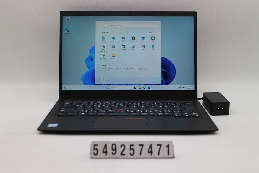 Lenovo ThinkPad X1 Carbon 6th Gen Core i7 8650U 1.9GHz/16GB/512GB(SSD)/14W/WQHD(2560x1440)/Win11 【549257471】