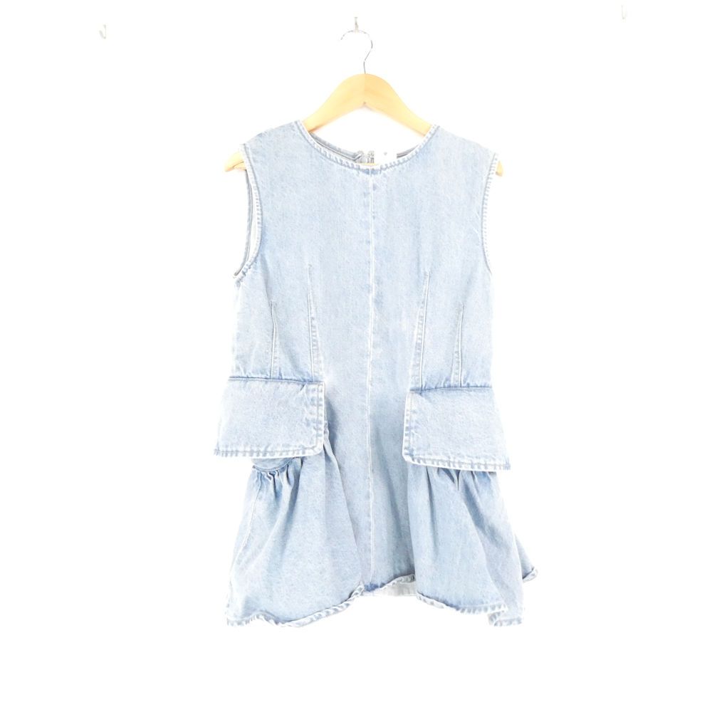 美品 THE TOE ザトゥー TT25101349 ペリクレスペプラムトップス S 綿他