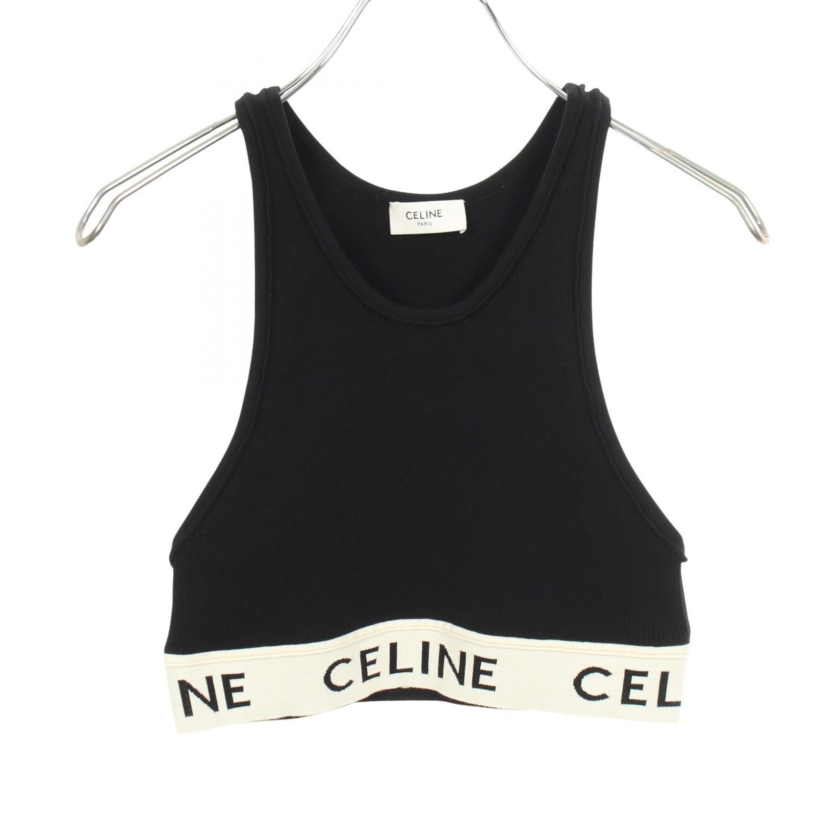 CELINE セリーヌ ロゴ アスレチック ニット スポーツブラ タンクトップ