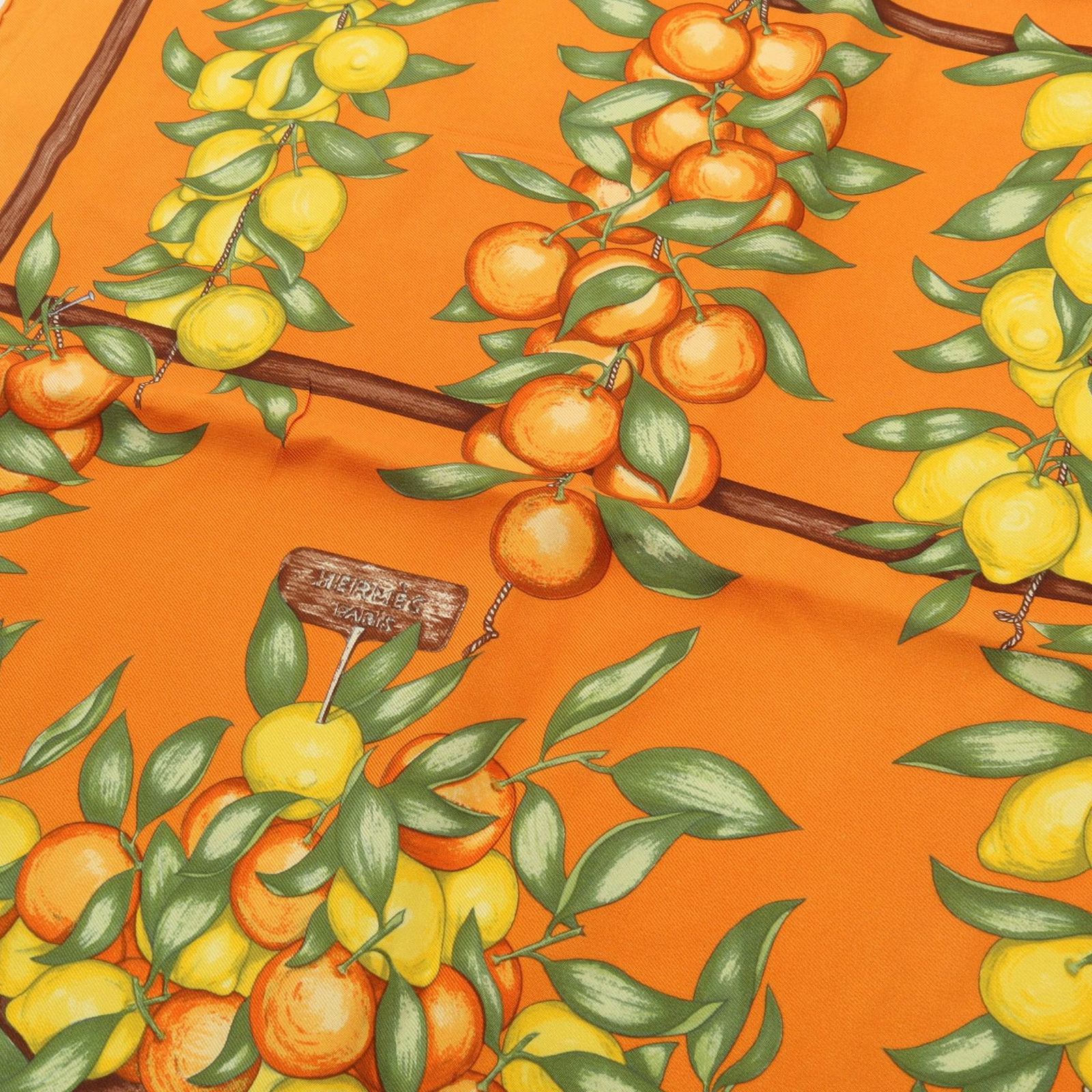 HERMES エルメス プチカレ カレ45 Oranges et Citrons スカーフ - メルカリ