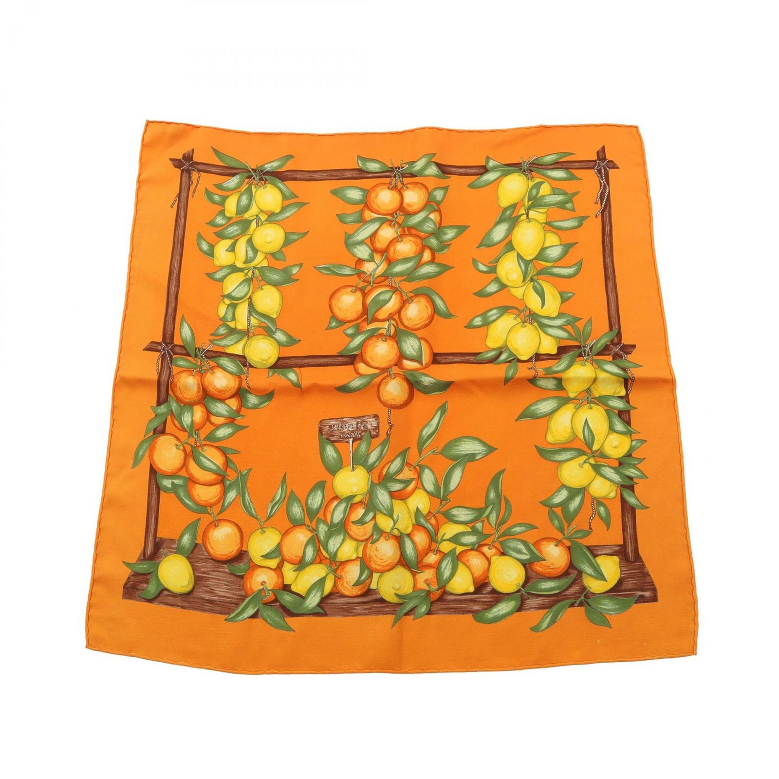 HERMES エルメス プチカレ カレ45 Oranges et Citrons スカーフ - メルカリ