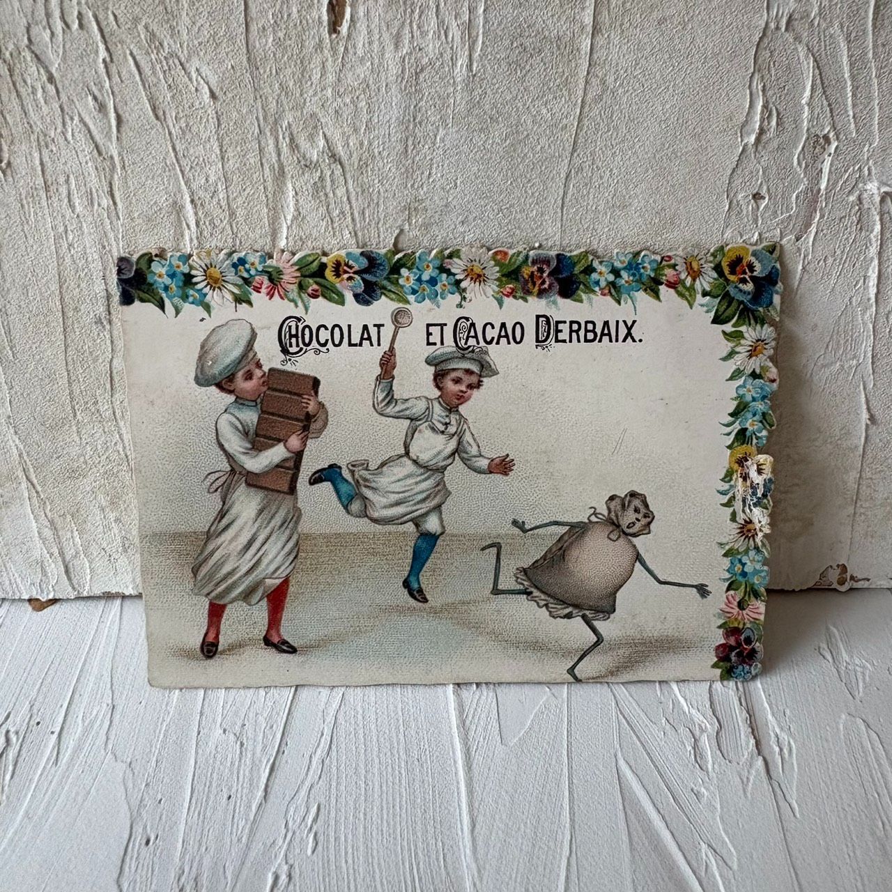 フランス アンティーク Chocolat et Cacao Derbaix ショコラ クロモス