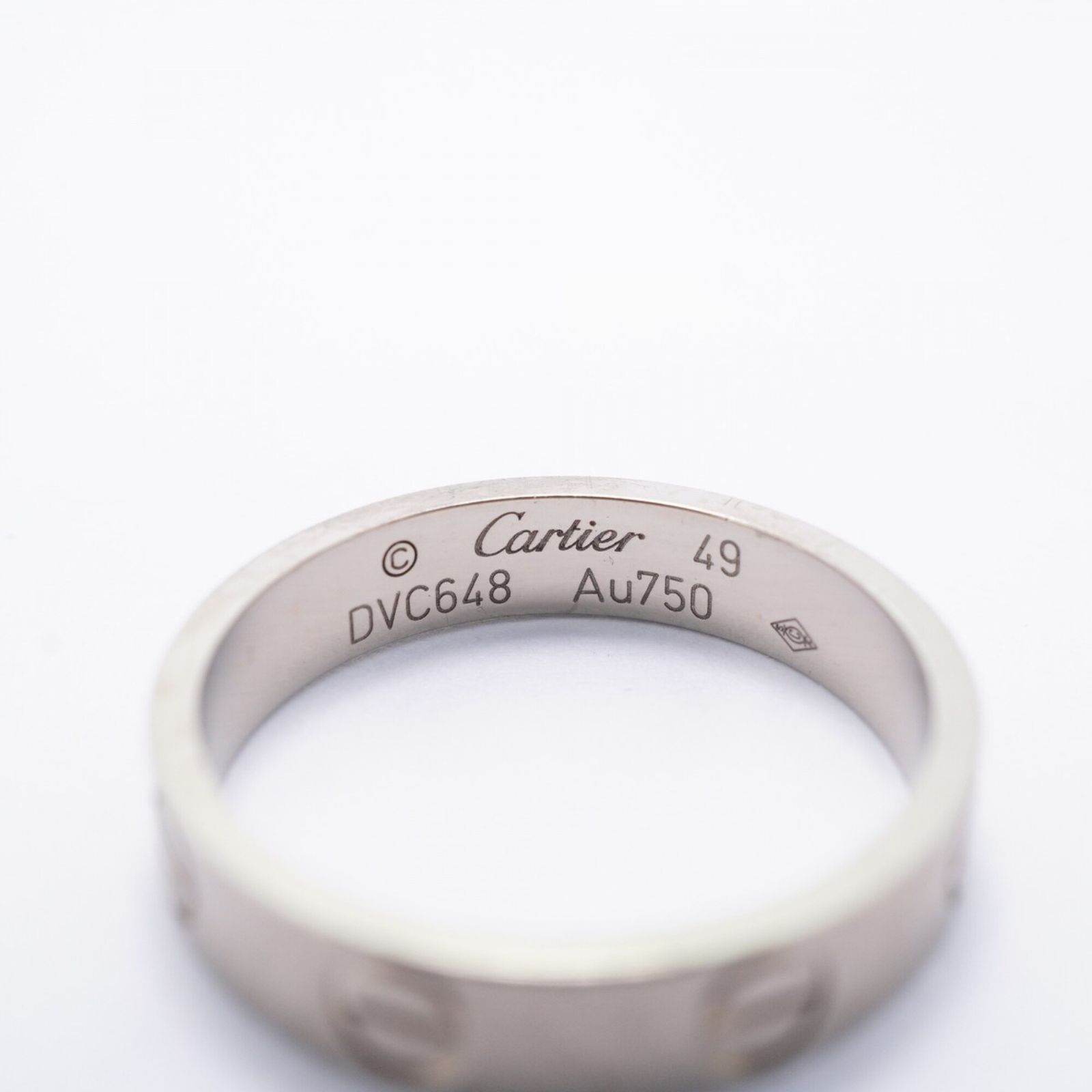カルティエ(Cartier) カルティエ リング ミニラブ 18KWG ホワイト