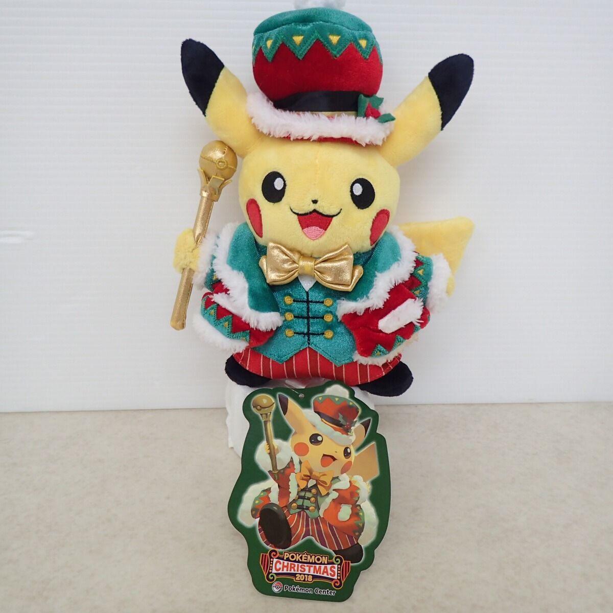 ポケモンセンター ぬいぐるみ クリスマス2018 ピカチュウ 紙タグ付