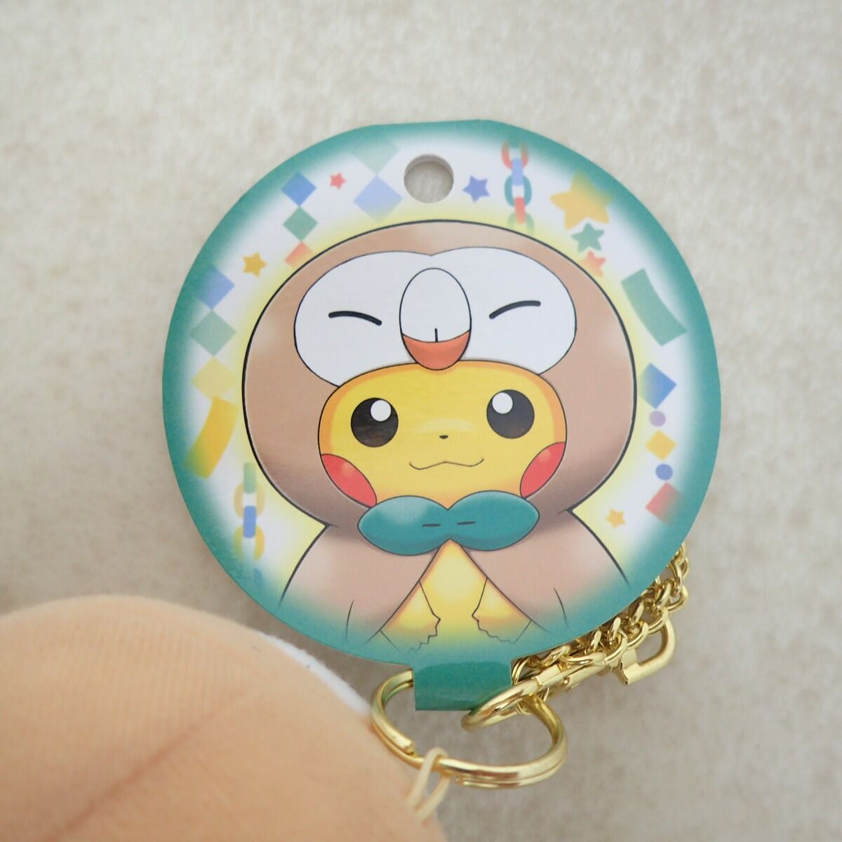 ポケモンセンターヒロシマ ポンチョを着たピカチュウマスコット タグ