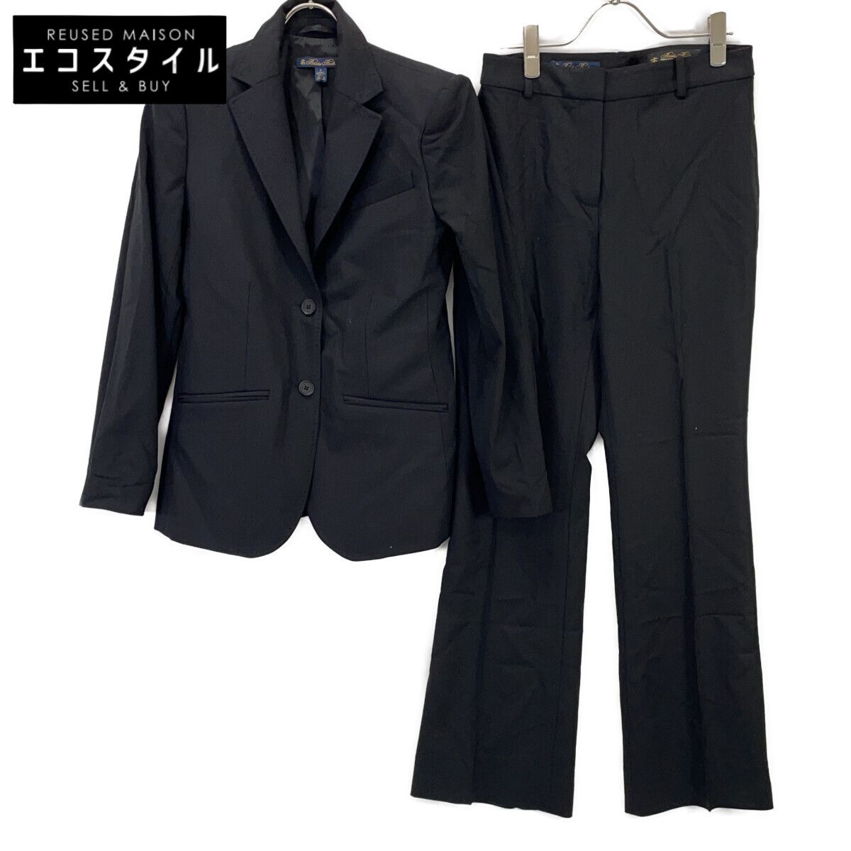 BrooksBrothers　ブルックスブラザーズ　ブラック ウール Lanificio di Pray スーツ セットアップ　2